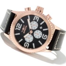 Invicta Men's Specialty Quartz Chronograph Leather Strap Watch
