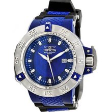 Invicta Men's Subaqua Noma III Blue Dial Quartz Date Display Rubber Strap 10104