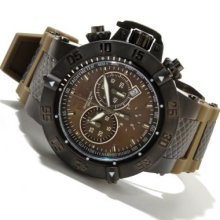 Invicta Men's Subaqua Noma III Swiss Quartz Chronograph Stainless Steel Case Silicone Strap Watch