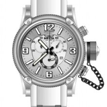 Invicta Mens Watch Russian Diver Chronograph Stainless Steel Silver Dial