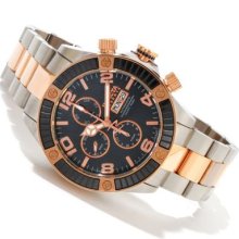 Invicta Reserve Men's Pro Diver Limited Edition Swiss Valjoux 7750 Hematite Dial Bracelet Watch