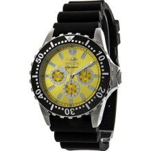 Invicta Signature II Divers Multi-Function Yellow Dial Mens Watch 7439