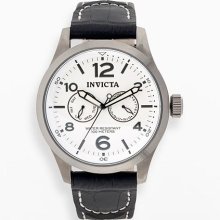 Invicta Stainless Steel Leather Watch - 12178 - Men
