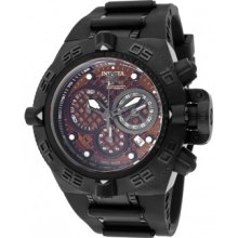 Invicta Subaqua Noma Iv Chron Black Ip Ss Brown Dial Black Poly Watch 11514