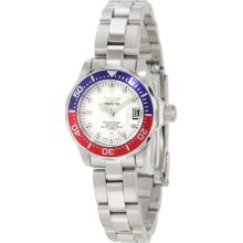 Invicta Women's 8940 Pro Diver Collection 27mm White Dial Stainless Steel Watch