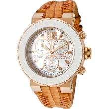 Invicta Womens Reserve Ocean Reef Swiss Chronograph Diamond 18k Rose Gold Watch