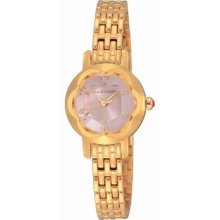 Jill Stuart Ring Ladies Watch with Gold Metal Band