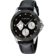 Jill Stuart Sasha Ladies Watch with Black Leather Band