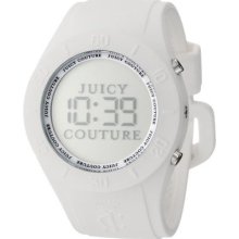 Juicy Couture Womens Girls Sport Digital White Jelly Strap Watch 1900880