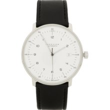 Junghans x Max Bill - Stainless Steel and Leather Automatic Watch