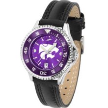 Kansas State Wildcats KSU Womens Leather Anochrome Watch