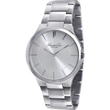 Kenneth Cole New York Stainless Steel Watch with Silver Dial - Jewelry