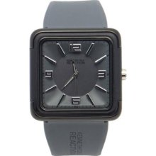 Kenneth Cole Reaction RK1261 Grey Square Face Grey strap Woman's Watch