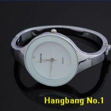 Kimio Round White Face Bracelet Quartz Ladies Analog Wrist Watch Gift