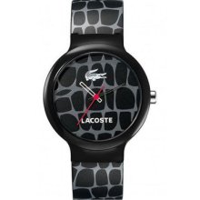 Lacoste Men's Plastic Case Rrp $95 White Rubber Watch 2010527