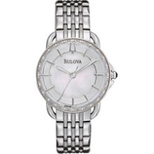Ladies' Bulova Diamond Accent Watch with Mother-of-Pearl Dial (Model: