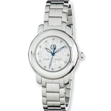 Ladies Charles Hubert Stainless Steel Swarovski Crystals Dial Watch Xwa3282