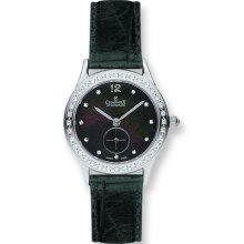 Ladies Charmex Stainless Steel Blk MOP Swiss Quartz 28mm Watch