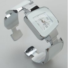 Ladies Digital Bracelet Watch Women Wrist Watch White