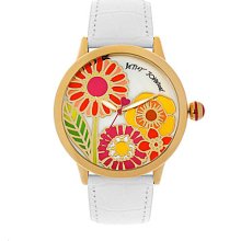 Ladies' Multi-Colored Floral Graphic Dial Watch