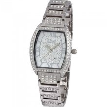 Ladies Quartz 350 Swarovski Stones Silver Plated Brass Wrist Watch Jtliuss