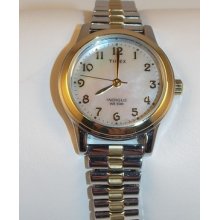 Ladies Timex Watch Gold And Silver Tone 438