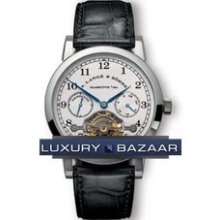 Lange Tourbillon Pour le Merite (Platinum / White / Leather)