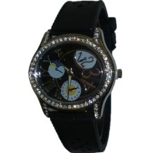 Limited Edition Black and Silver Oval Silicon Watch