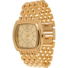 Linea by Louis Dell'Olio Classic Panther Link Watch - Goldtone - One Size