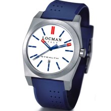 Locman Mens Stealth Watch White 201WHBLBL