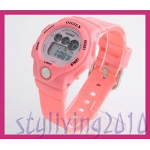 Lovely Alarm Multicolour Light Lady Children Boy Girl Diver Sports Digital Watch