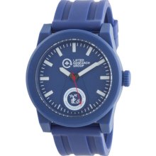 LRG Unisex Volt-P Analog Plastic Watch - Blue Rubber Strap - Blue Dial - WVOP184803-BL62