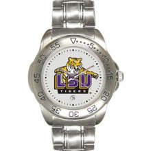 LSU Tigers Men's Sport ''Game Day Steel'' Watch Sun Time