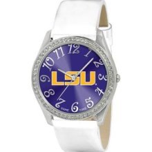 Lsu Tigers Women's Glitz Classic Analog Patent Leather Watch