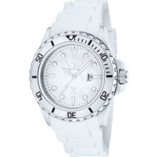 Ltd Watch X Collection Men's Quartz Watch With White Dial Analogue Display And White Silicone Strap Ltd 330101