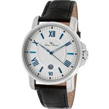 Lucien Piccard Cilindro Men's Date Rrp $600 Synthetic Sapphire Watch 12358-023s