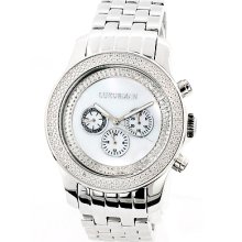 Luxurman Diamond Watches Mens Designer Watch 0.25ct