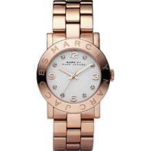 Marc by Marc Jacobs Amy Crystal Bracelet Watch Rose Gold MBM3077