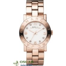 Marc By Marc Jacobs Amy Mbm3077 Women Rose Gold Tone Watch 2 Years Warranty