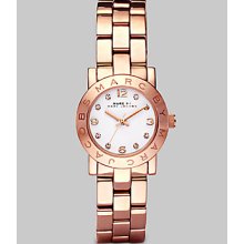 Marc by Marc Jacobs Crystal Accented Stainless Steel Logo Watch/Rose Goldtone - Rose Gold