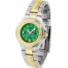 Marshall Thundering Herd Ladies Stainless Steel and Gold Tone Watch