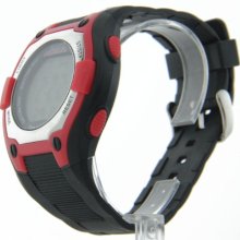 Mens Cage Fighter Rubberized Band Digital Watch CF332005BSRD