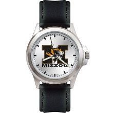 Mens Fantom University Of Missouri Tigers Watch With Leather Strap