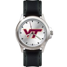 Mens Fantom Virginia Tech University Hokies Watch With Leather Strap