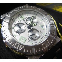 Mens Invicta 6146 Reserve Ocean Reef Swiss Made Chrono Silver Dial Watch