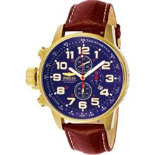Men's Invicta Force Collection Lefty Watch with Round Blue Dial