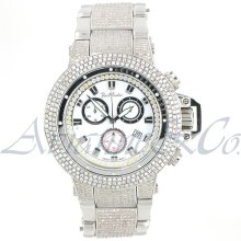 Mens Joe Rodeo Razor Diamond Steel Watch 24.00 Ctw