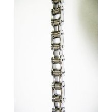 Mens Motorcycle Chain Stainless Steel Biker Bracelet Bab-2 Usa
