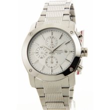 Mens Pulsar Stainless Steel ChronoGraph Date 5ATM Casual Watch PF8285
