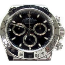 Mens Rolex Daytona Steel 116520 Diamond Watch Collection